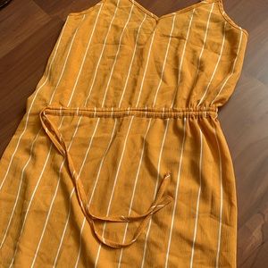 Yellow Striped Dress